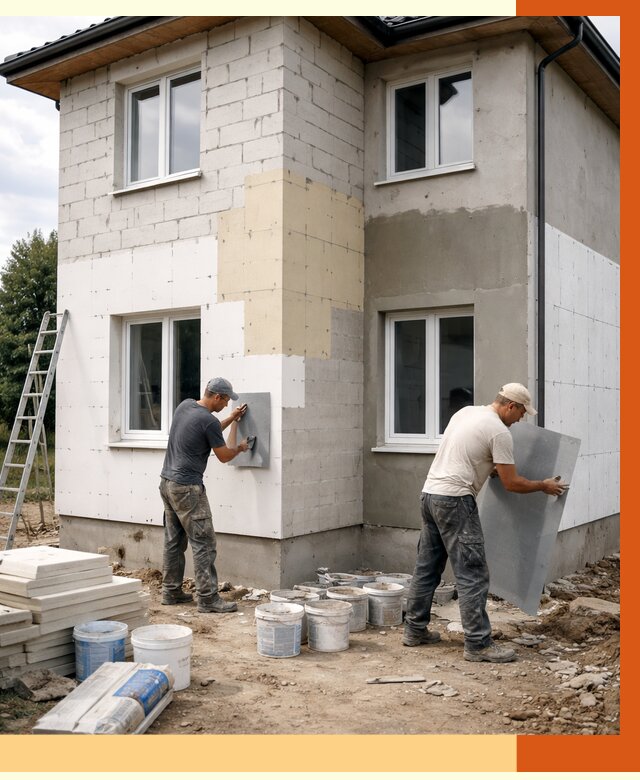 Утепление дома из газобетона в Балакове от 4274 руб./м² — заказать у ТепломастерБлк